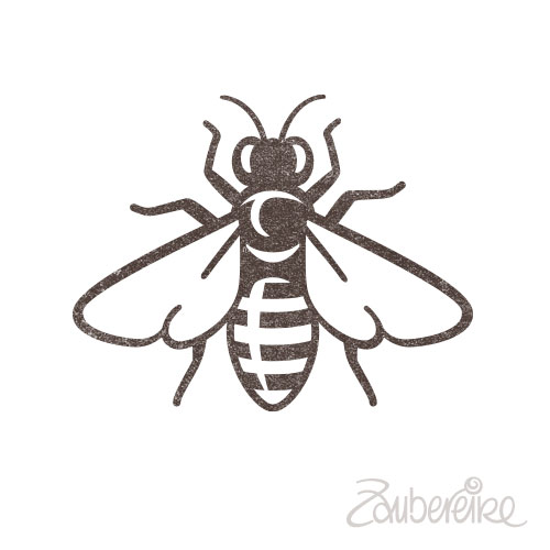 Ministempel Biene