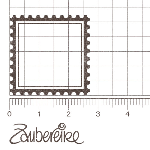 quadratischer Briefmarken-Rand