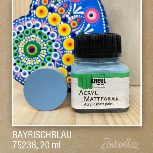 38 Bayrischblau - Kreul Acryl Mattfarbe, 20 ml