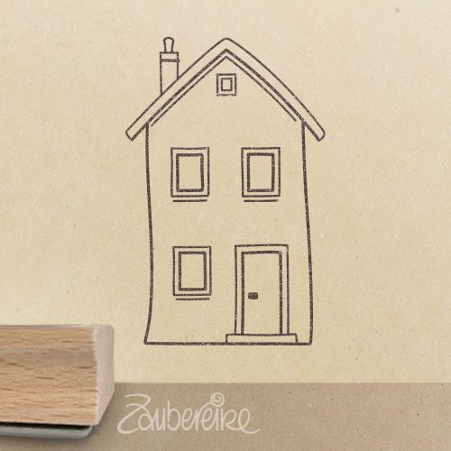 Motivstempel - Haus (Giebelseite)