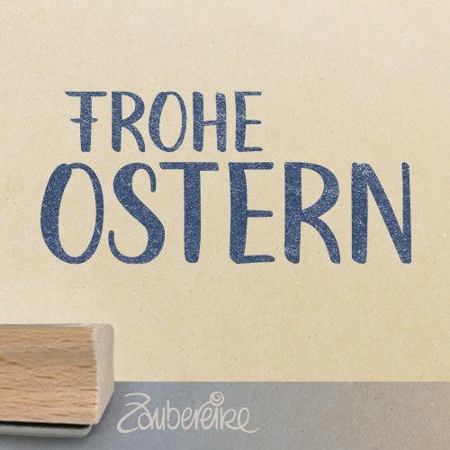 Textstempel - Frohe Ostern 