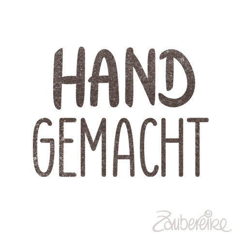 Mini-Textstempel "handgemacht"