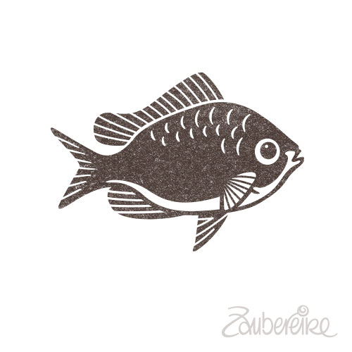 Midistempel kleiner Fisch