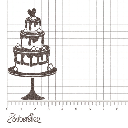Motivstempel - mehrstöckige Torte
