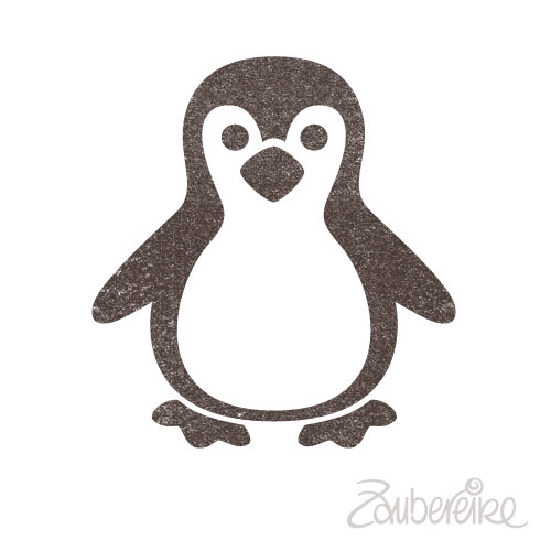 Ministempel Pinguin