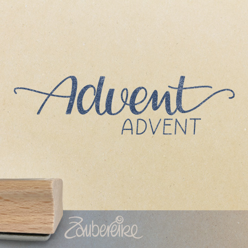 Textstempel - Advent Advent 