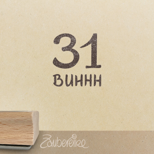 Textstempel - 31 BUHHH