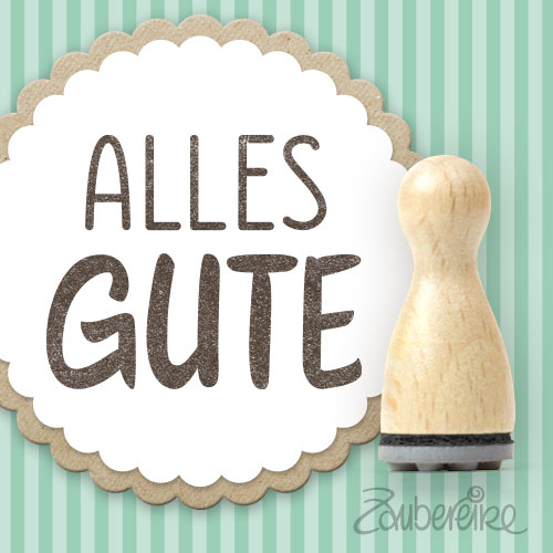 Mini-Textstempel "Alles Gute"