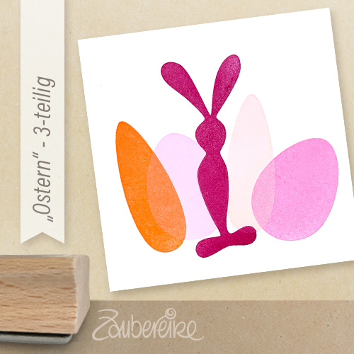Das Zaubereike Stempelset "Ostern", gestempeltes Beispiel