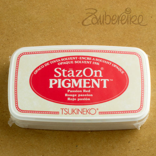 StazOn Pigment – 021 Passion Red – Permanent-Stempelkissen