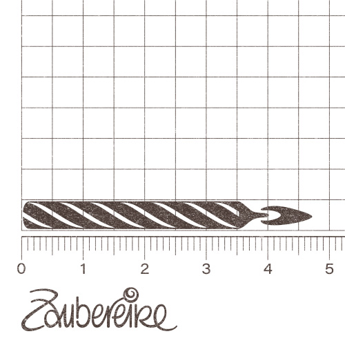 Motivstempel - gestreifte Tortenkerze