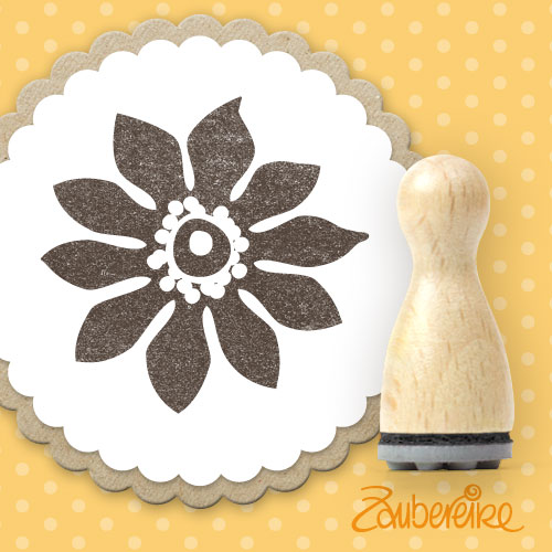 Ministempel Hauswurz-Blüte