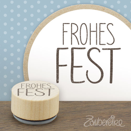 Midistempel "Frohes Fest"