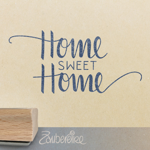 Textstempel - Home sweet Home