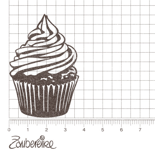 Motivstempel - Großer Cupcake