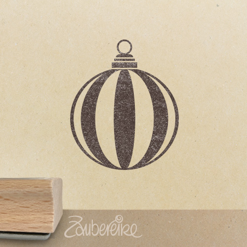 Motivstempel - kleine Christbaumkugel