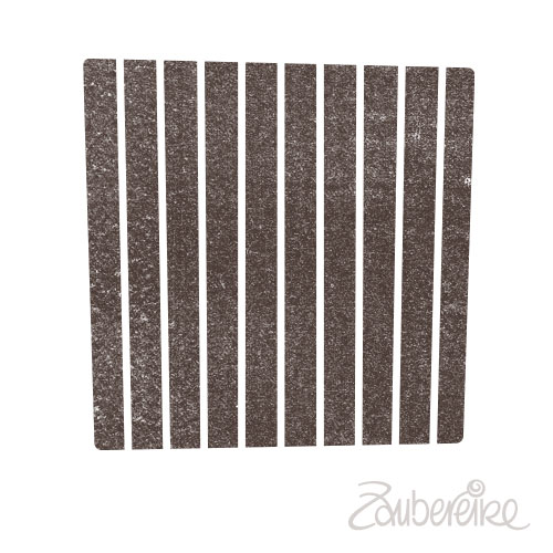 Stempelmotiv schiefer Würfel (Streifen)