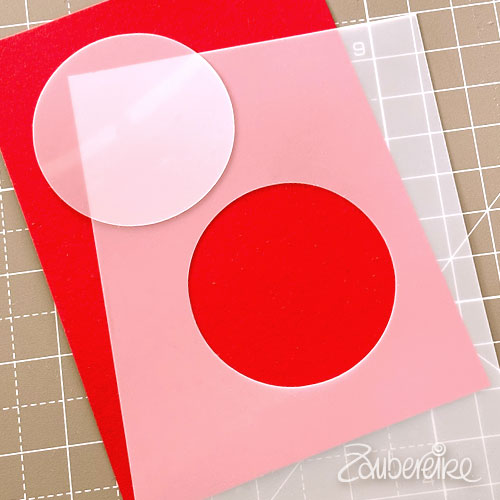 Schablone mit dem Motiv Kreis, z. B. für Christbaumkugeln