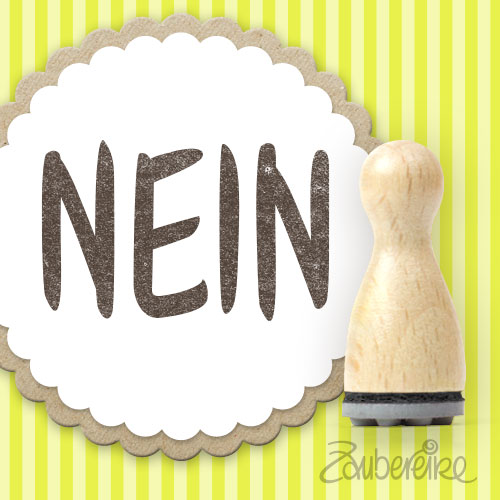 Mini-Textstempel "NEIN"