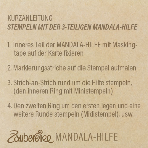Mandala-Hilfe 3-teilig (für Mini- und Midistempel)