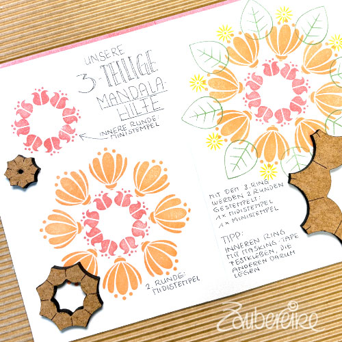 Mandala-Hilfe 3-teilig (für Mini- und Midistempel)