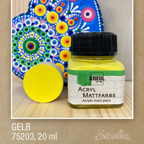 03 Gelb - Kreul Acryl Mattfarbe, 20 ml