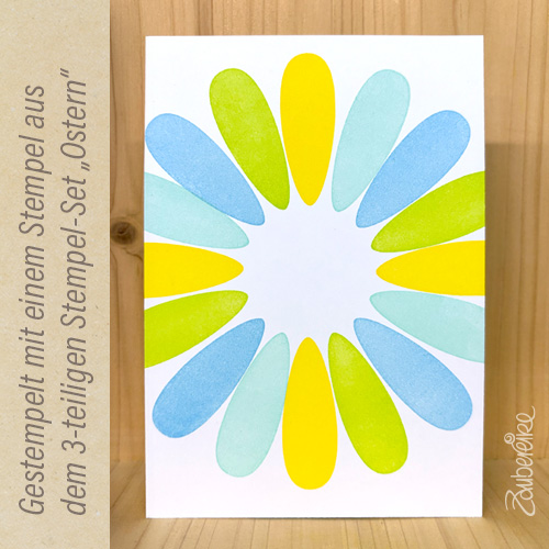 Das Zaubereike Stempelset "Ostern", gestempeltes Beispiel