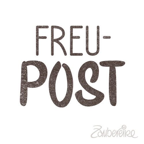 Mini-Textstempel "Freu-Post"