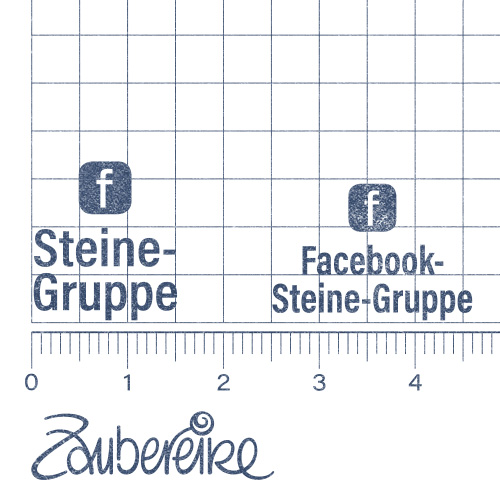 Facebook-Steingruppen-Stempel