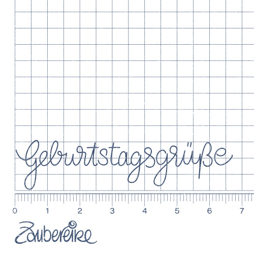 Textstempel "Geburtstagsgrüße"